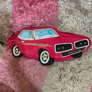 Betsey Johnson pink car wristlet